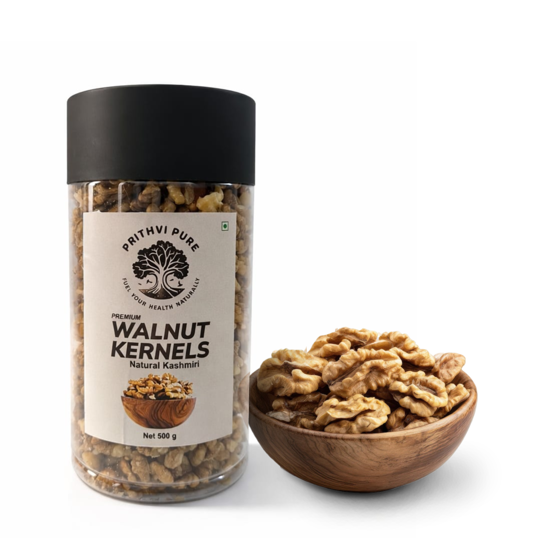 Walnuts Kernels 500 Gram | Natural Crunchy & Nutritious | Akhrot Without Shell | Rich in Omega-3, Protein & Antioxidants